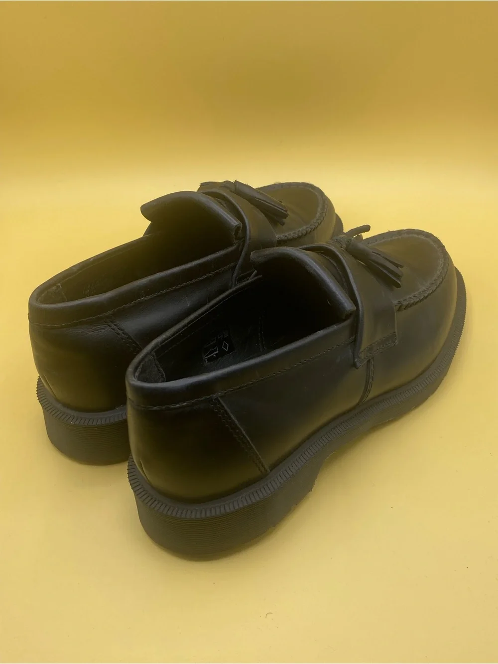 Dr. Martens Black Leather Tassel Loafers - Picture 2 of 4